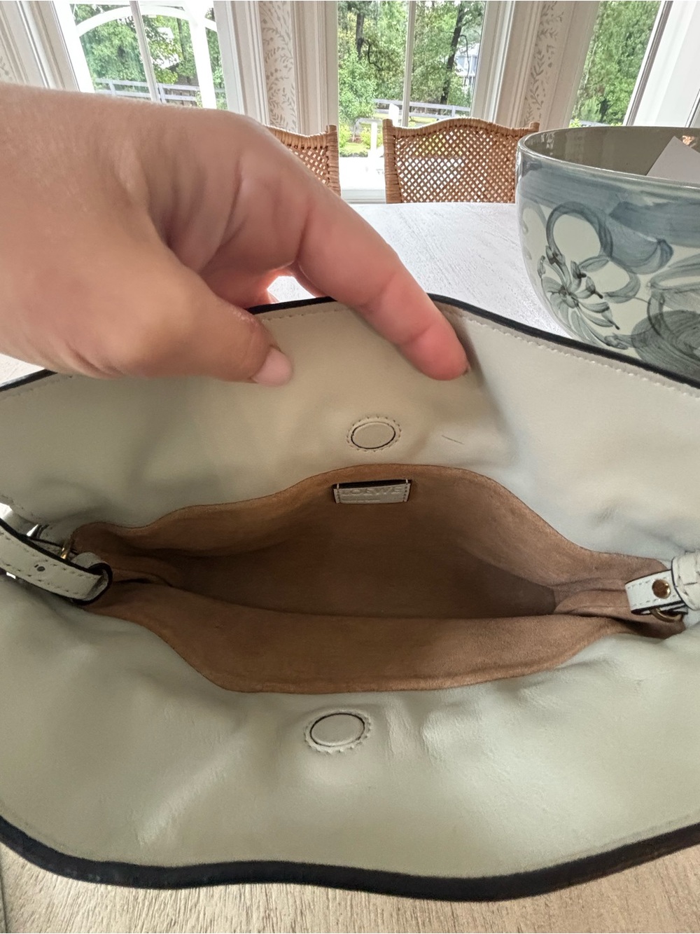 Loewe Mini Flamenco Light Celadon/grey/mint Leather Knot Clutch - Picture 7 of 10